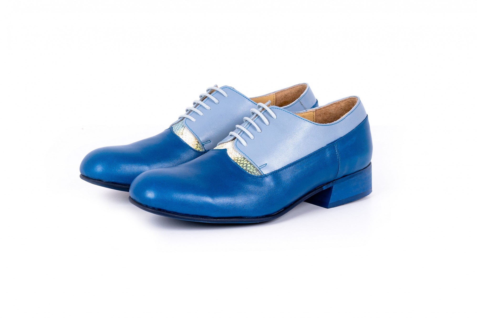 light blue oxford shoes