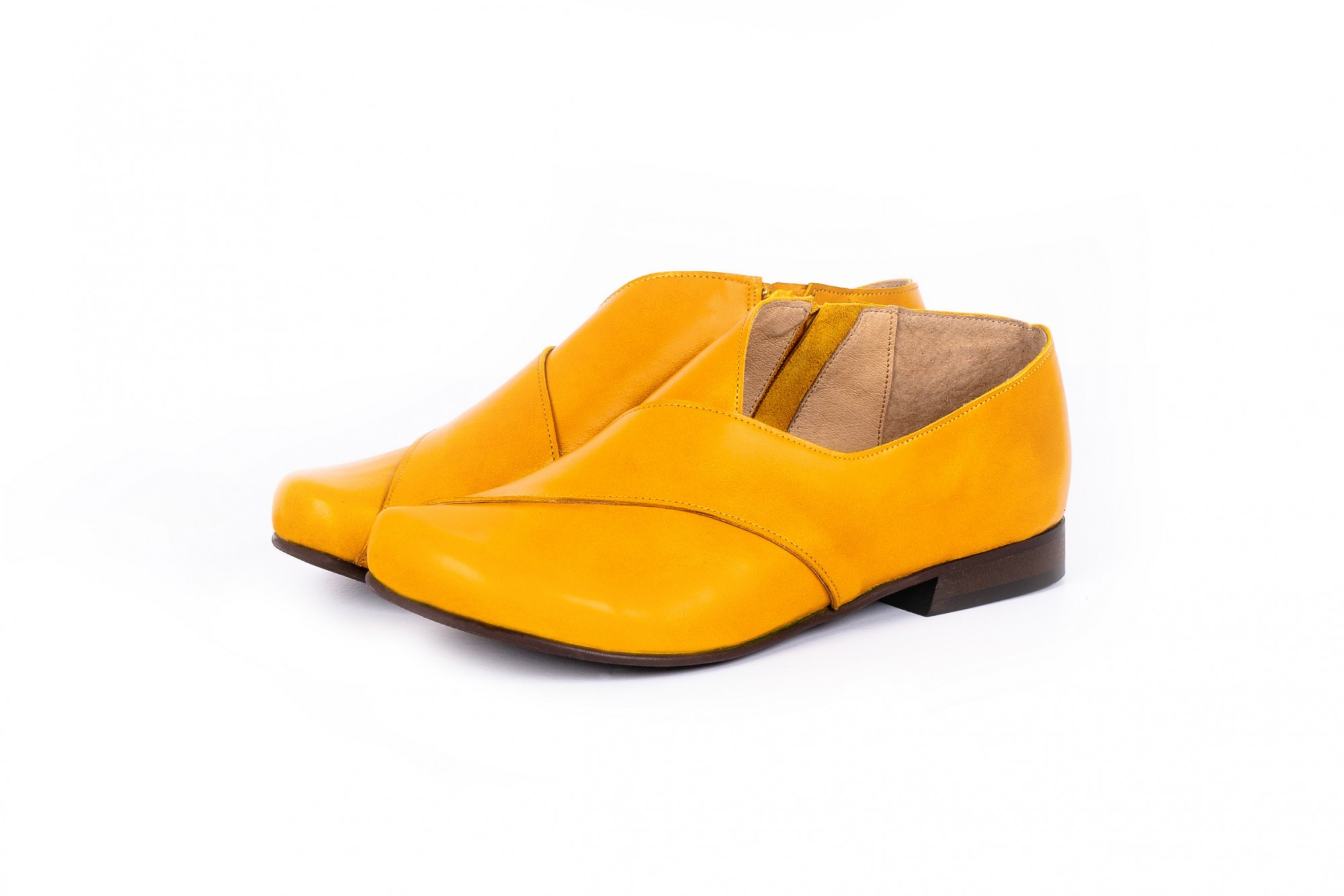 yellow flat shoes