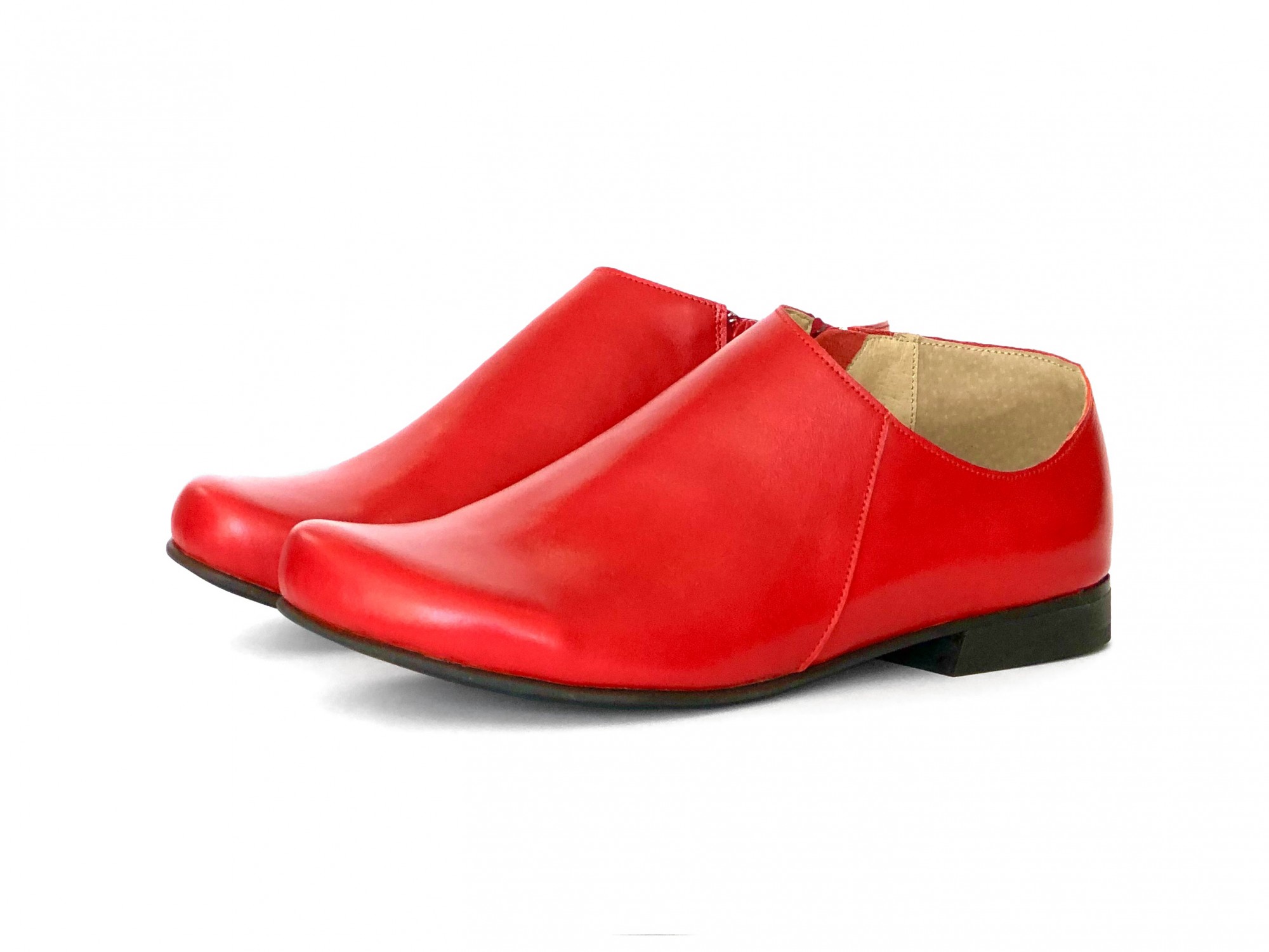 ADI KILAV - Handmade leather Shoes - Womens Shoes ON SALE - Red flat shoes