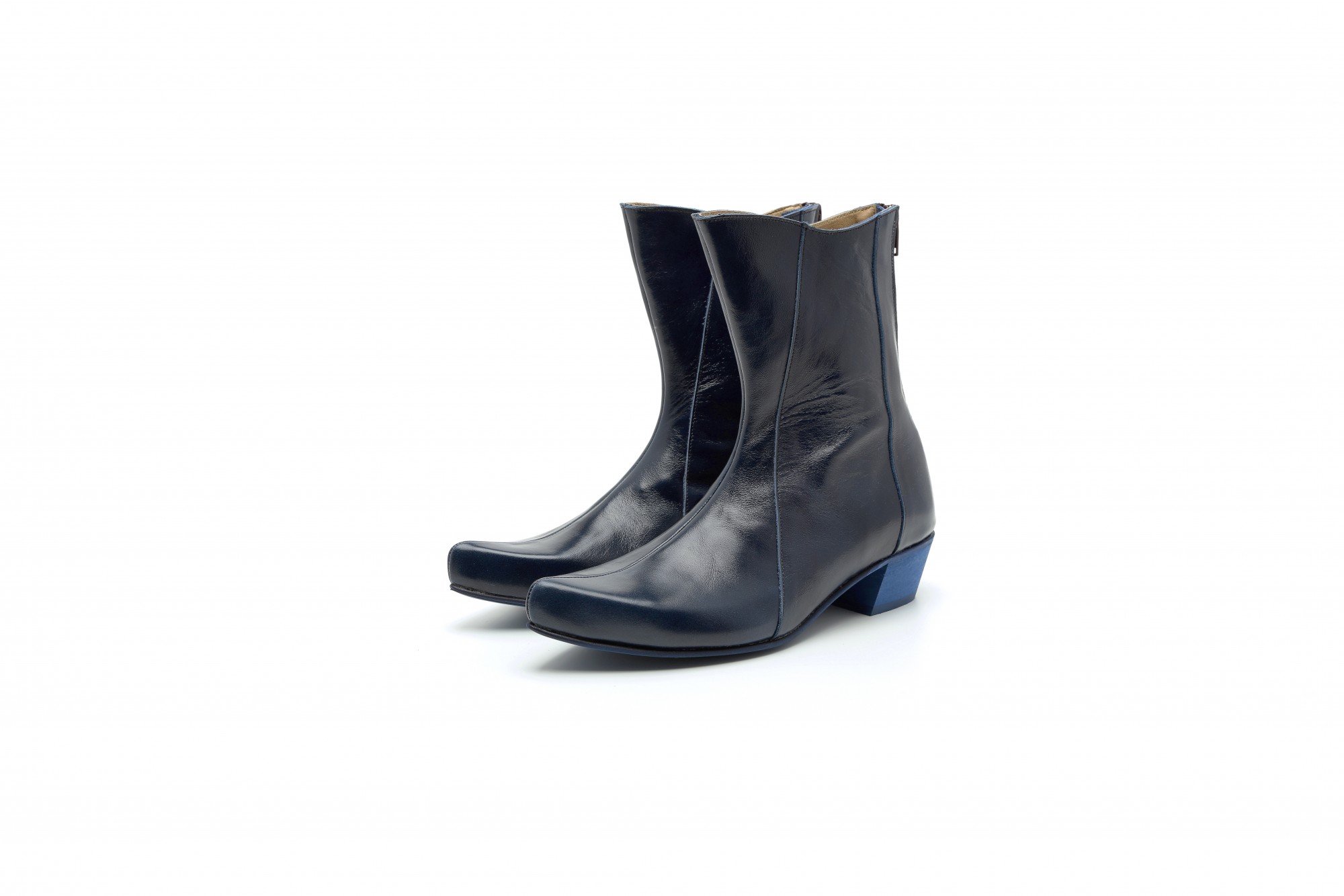 pointy leather boots
