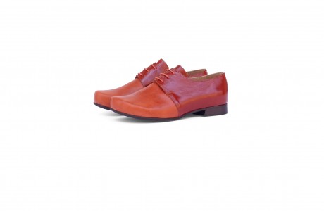 Women's Shoes rust Two-Tone leather