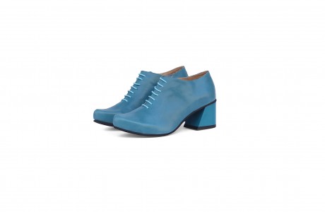 Baby Blue Block Heel Oxford Shoes