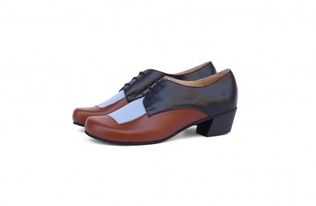 Heeled Two tone oxfords