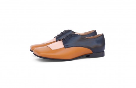 Two tone oxfords brown