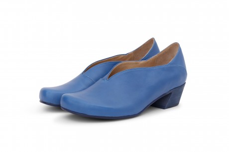 blue leather shoes womens