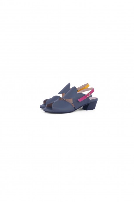 Low heel gray sandals 