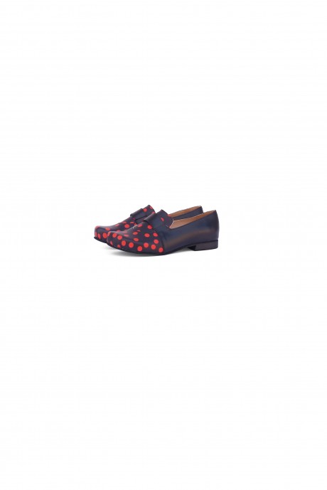 Women's black leather Moccasins 