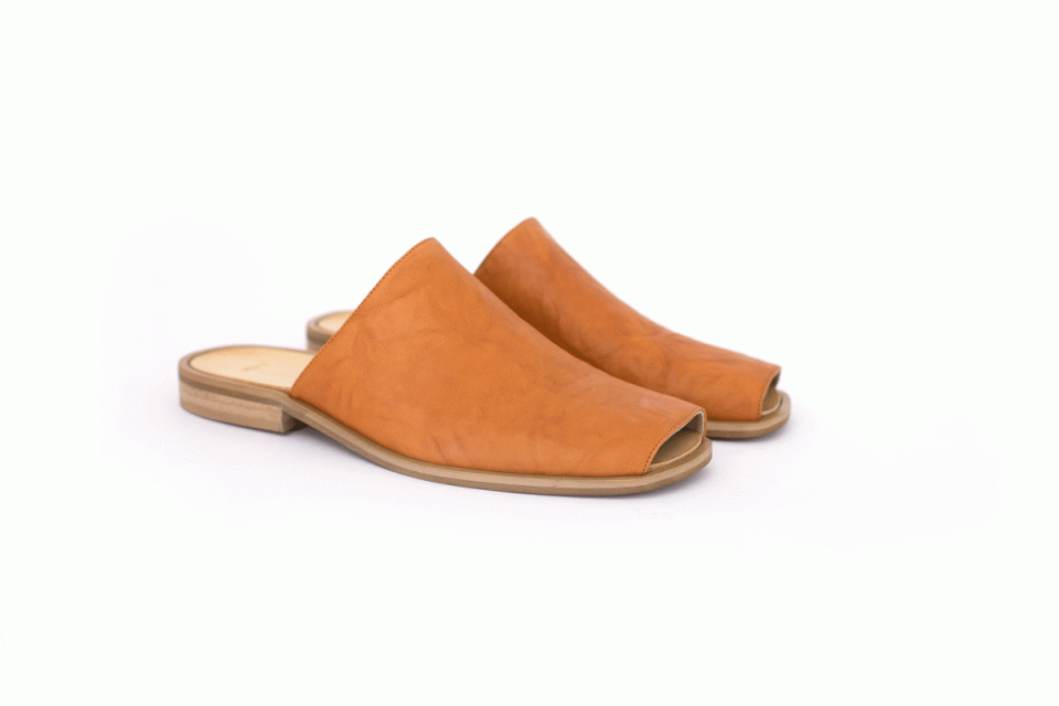 leather slides men's shoes
